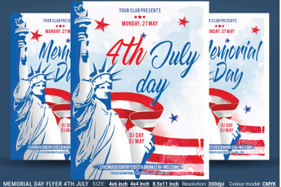 Memorial Day Flyer 4th July