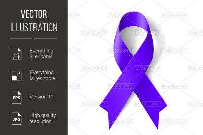 Purple ribbon