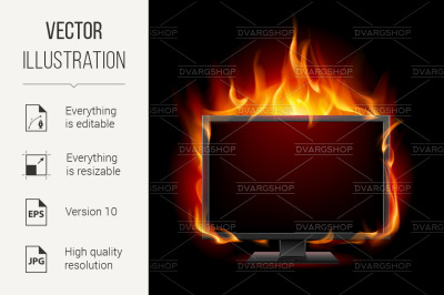 Burning monitor