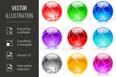 Glossy spheres