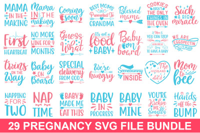 Pregnancy Quotes Svg Design Bundle