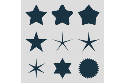9 Premium Icon Stars