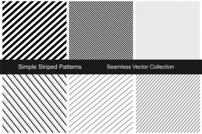 Striped seamless patterns.