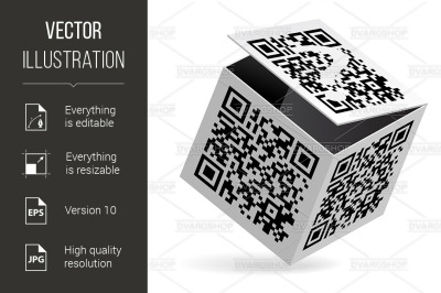 QR code on box