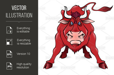 Cartoon Bull