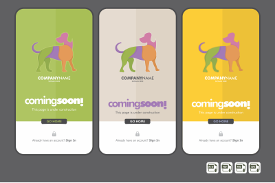 Dog Logo Template Design.