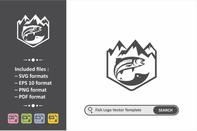 Fish Logo Template.