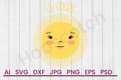 Le Soleil - SVG File, DXF file