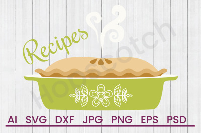 Recipes - SVG File, DXF File