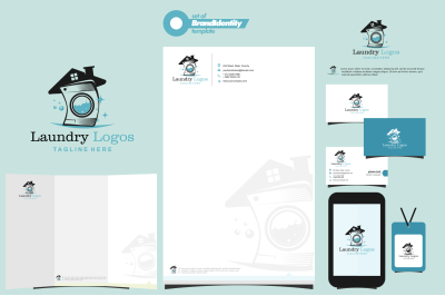 Laundry Logo Template.