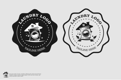 Laundry Logo Template.