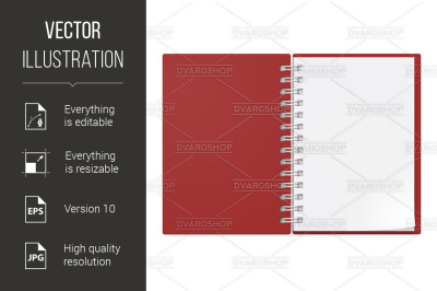 Realistic notebook