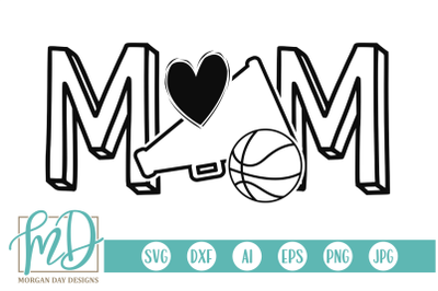 Basketball Cheer Mom SVG