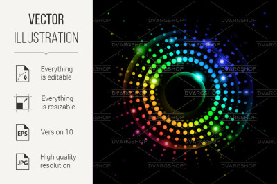 Abstract Rainbow Ray #2