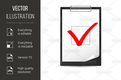 Clipboard with checkmark