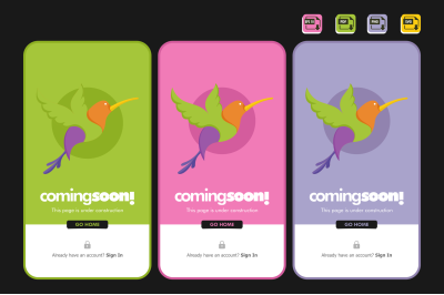 Bird Logo Template, Colorful,