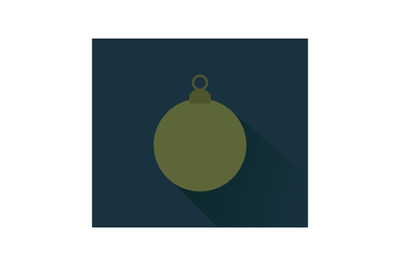 Christmas ball icon