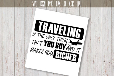 Traveling SVG Adventure Quote Vector Typography