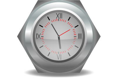 set clock . Vector illustration