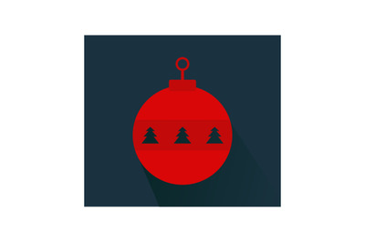 Christmas ball icon