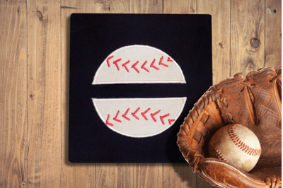 Baseball or Softball Split | Applique Embroidery