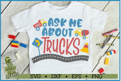 Ask Me About Trucks SVG