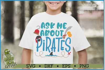 Ask Me About Pirates SVG