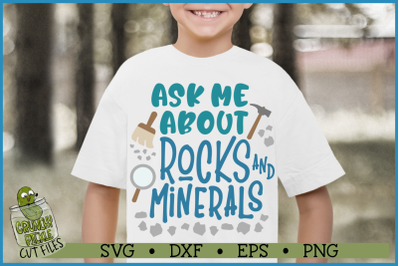 Ask Me About Rocks and Minerals SVG