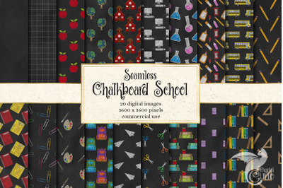 Chalkboard School Digital Paper