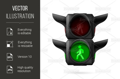 Pedestrian traffic light