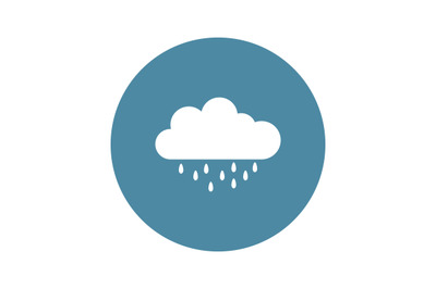 Cloud icon with rain