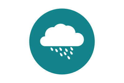 Cloud icon with rain