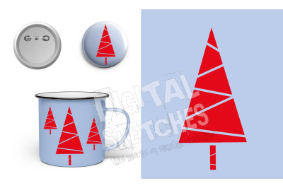 Christmas Tree SVG, Tree Vector, Clipart Holiday SVG, DXF Cricut