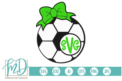 Soccer Ball Monogram SVG