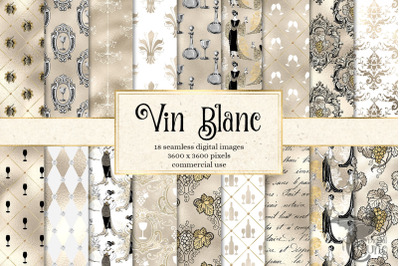 Vin Blanc Digital Paper