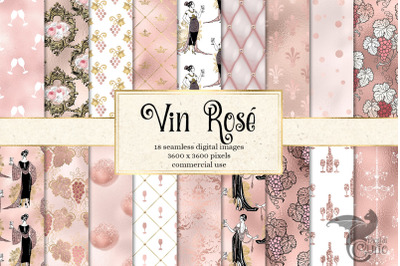 Vin Rose Digital Paper