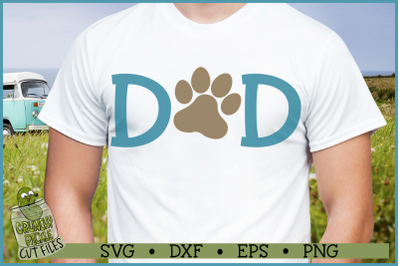 Dog Dad Paw SVG