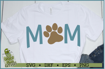 Dog Mom Paw SVG