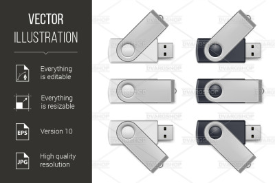 Usb flash set