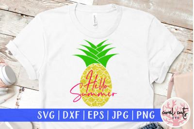 Hello Summer - Summer SVG EPS DXF PNG Cut File