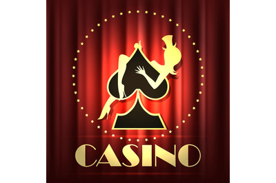 Casino Night Party Emblem