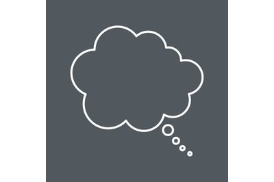 Thought cloud icon