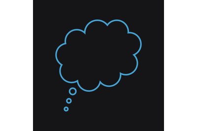 Thought cloud icon