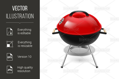 BBQ grill red