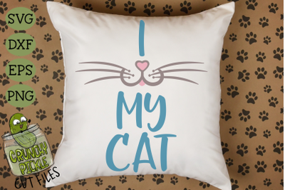 I Heart My Cat - Cat Mom SVG