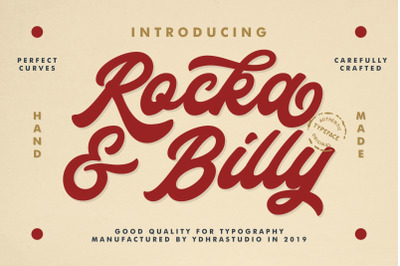Rocka &amp; Billy - Bold Script Font