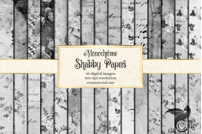 Monochrome Shabby Paper Textures