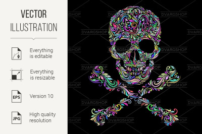 Skull pattern