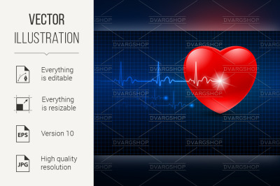 Abstract Heart Monitor