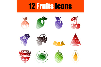 Fruits Icon Set